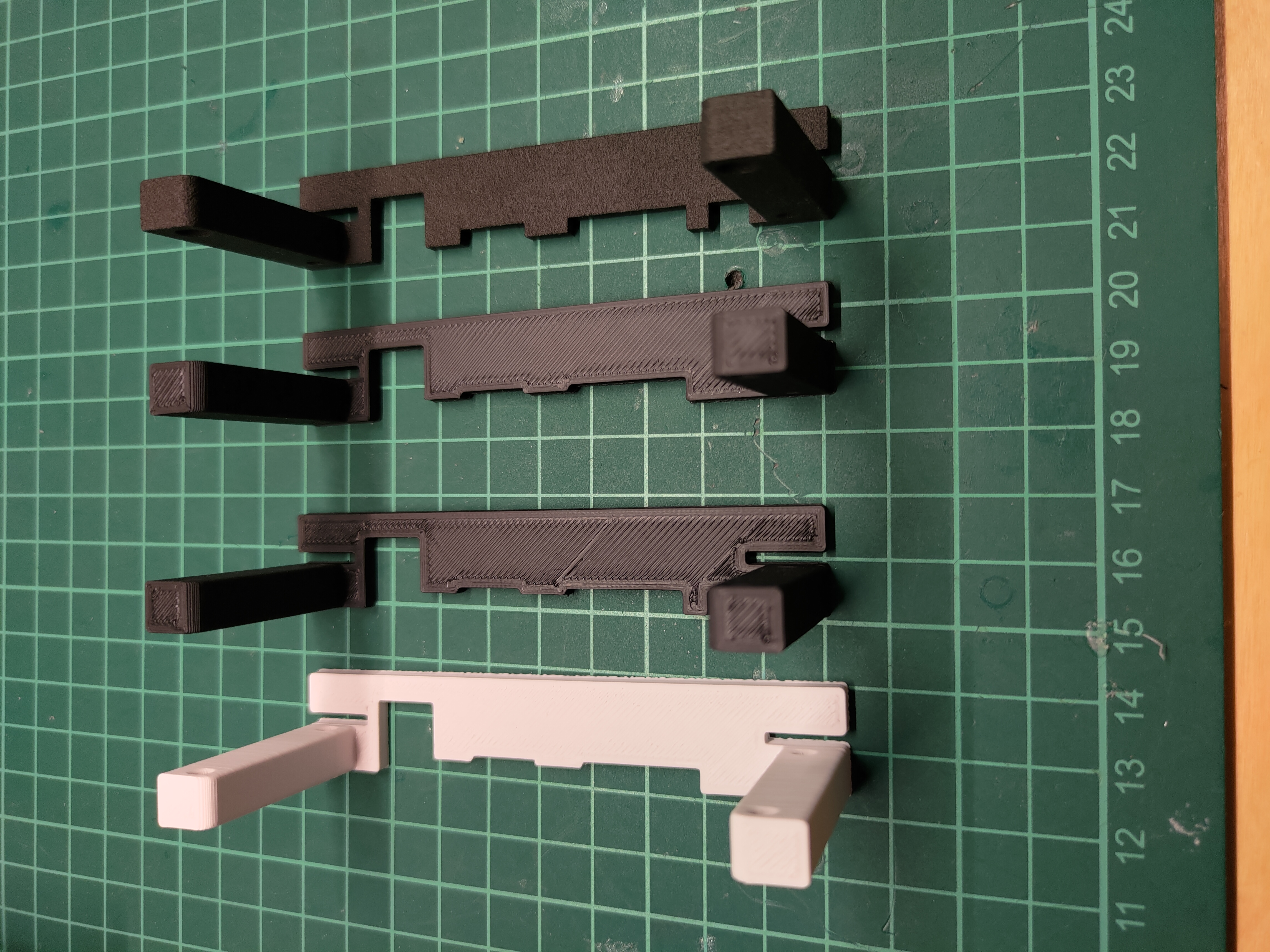 Port Cover versions, all ABS except the left one which is Nylon